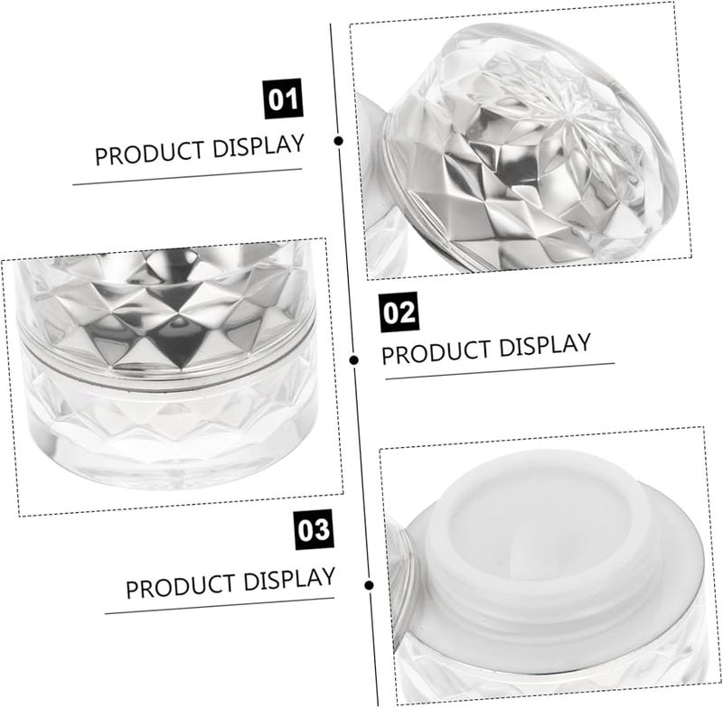 6Pcs Travel Jars With Sealable Lids Small Cream Containers For Cosmetics Lip Balm - Image 5